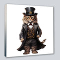 Wandbild Kater 8 im Stil Steampunk Kunstdruck auf Leinwand | Wandbild Galerie