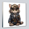 Wandbild Katzenkinder 21 Steampunk Kunstdruck auf Leinwand | Wandbild Galerie