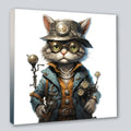 Wandbild Kater 5 im Stil Steampunk Kunstdruck auf Leinwand | Wandbild Galerie