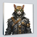 Wandbild Kater 4 im Stil Steampunk Kunstdruck auf Leinwand | Wandbild Galerie