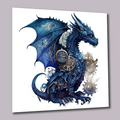 Drachen Steampunk 2 Wandbild Kunstdruck auf Leinwand | Wandbild Galerie