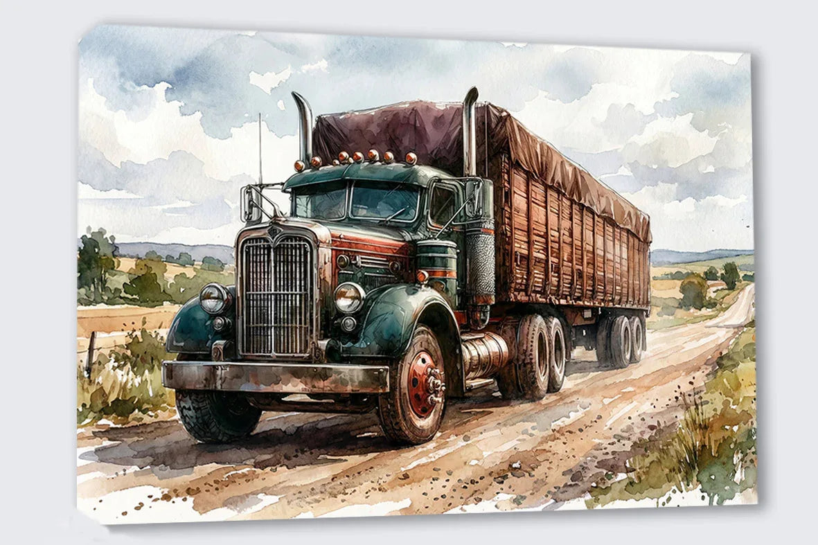 Wandbild Truck America 6 Kunstdruck auf Leinwand | Wandbild Galerie