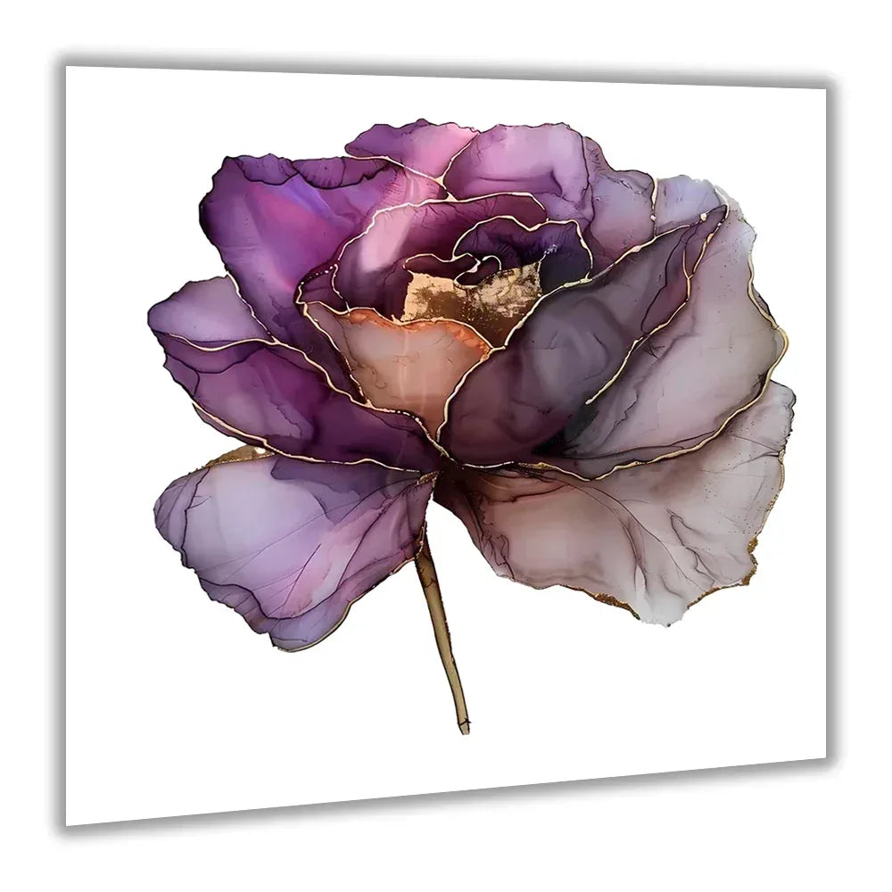 Seidenrose 3 Wandbild Kunstdruck auf Leinwand | Wandbild Galerie