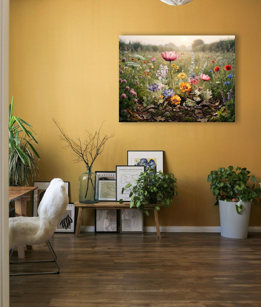 Wandbild Blumenwiese Nr. 12 Kunstdruck auf Leinwand