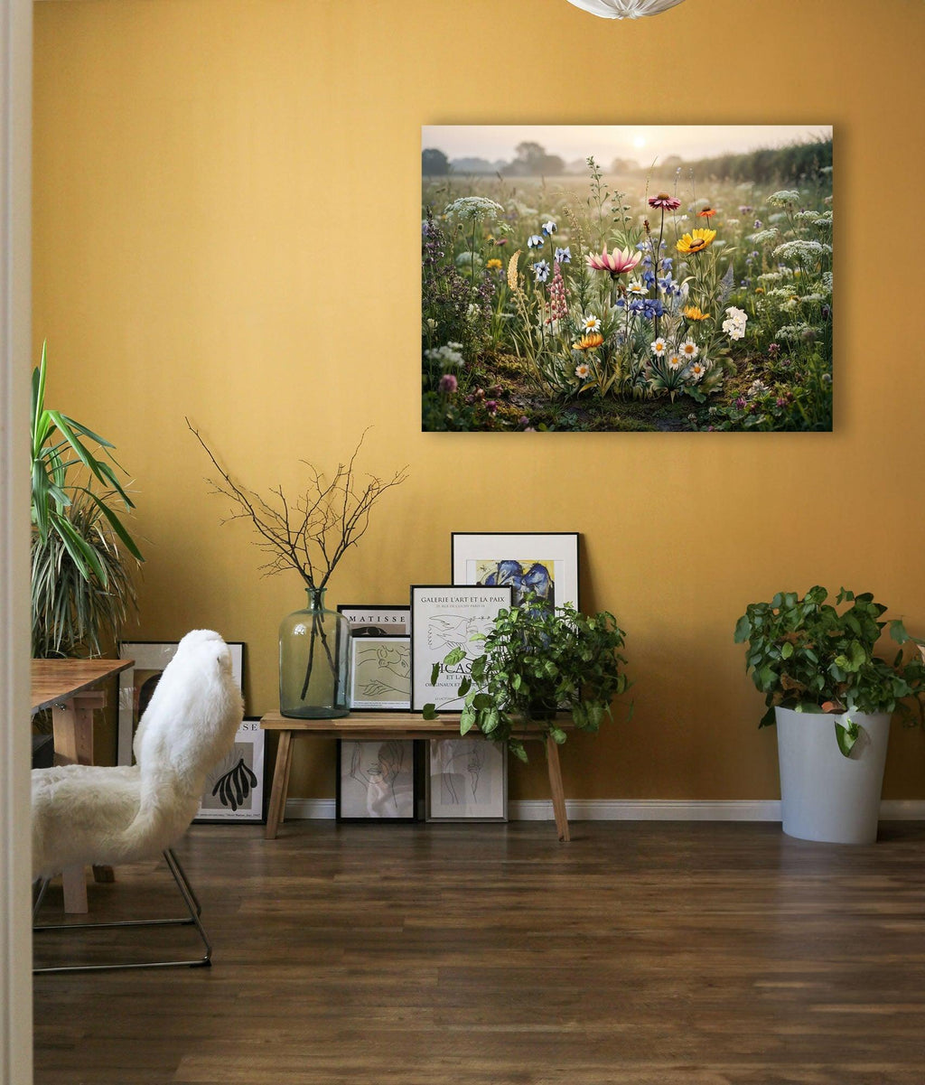 Wandbild Blumenwiese Nr. 11 Kunstdruck auf Leinwand