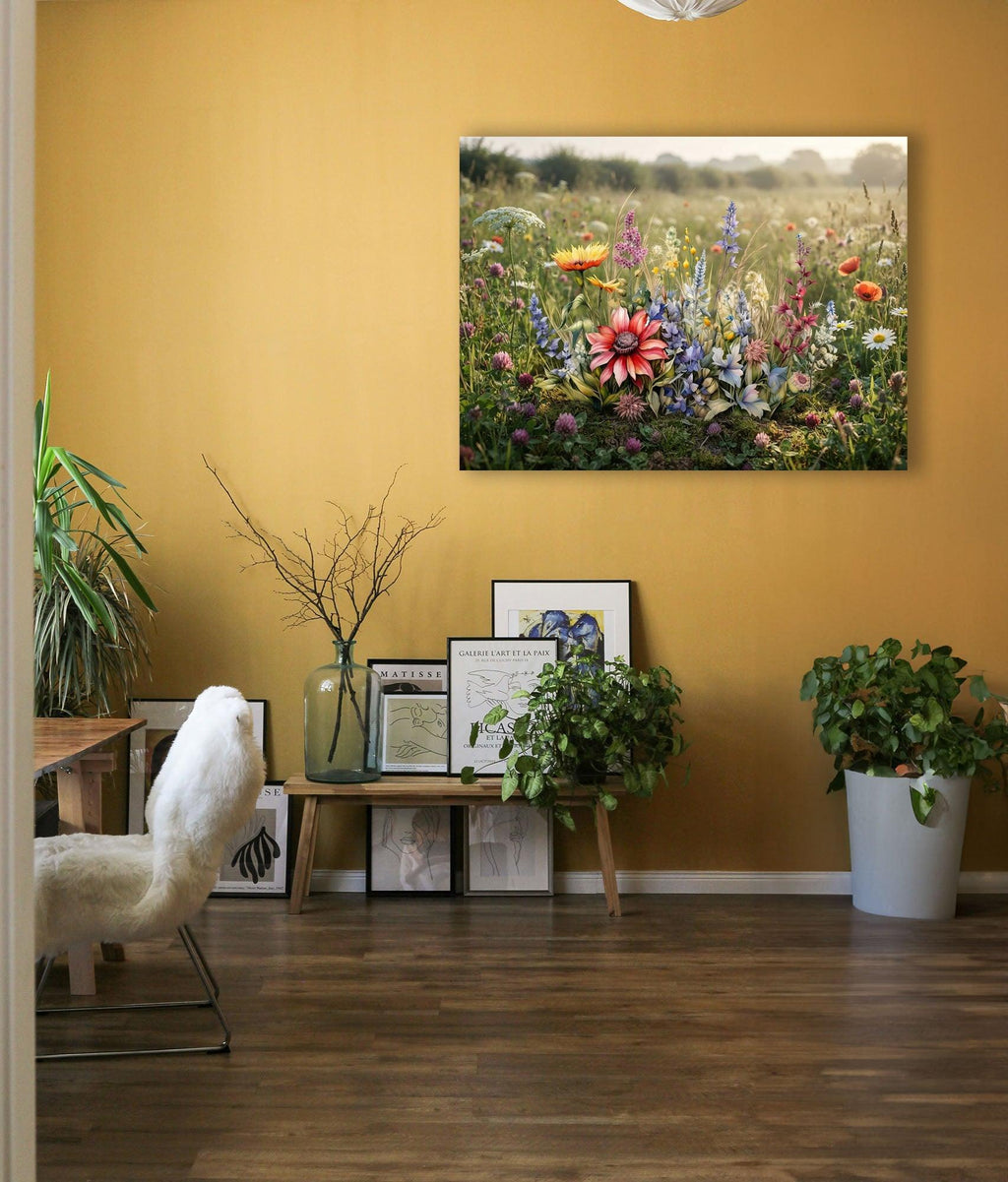 Wandbild Blumenwiese Nr. 7 Kunstdruck auf Leinwand