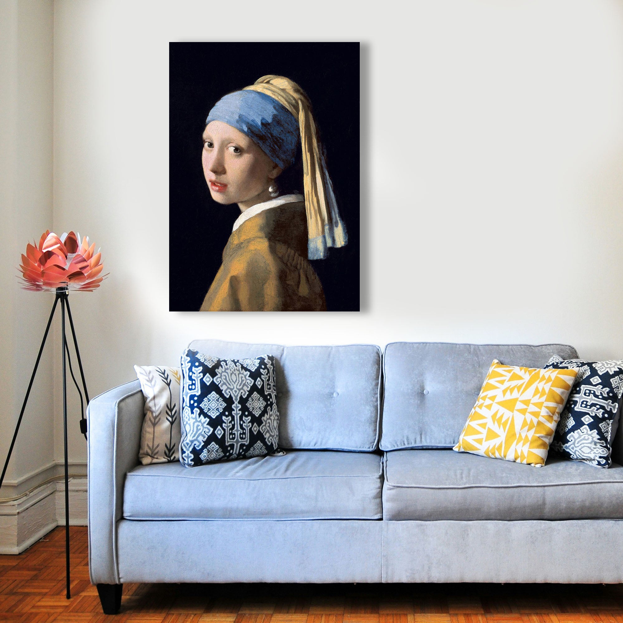 Wandbild Mädchen mit dem Perlenohrring Vermeer Kunstdruck auf Leinwand