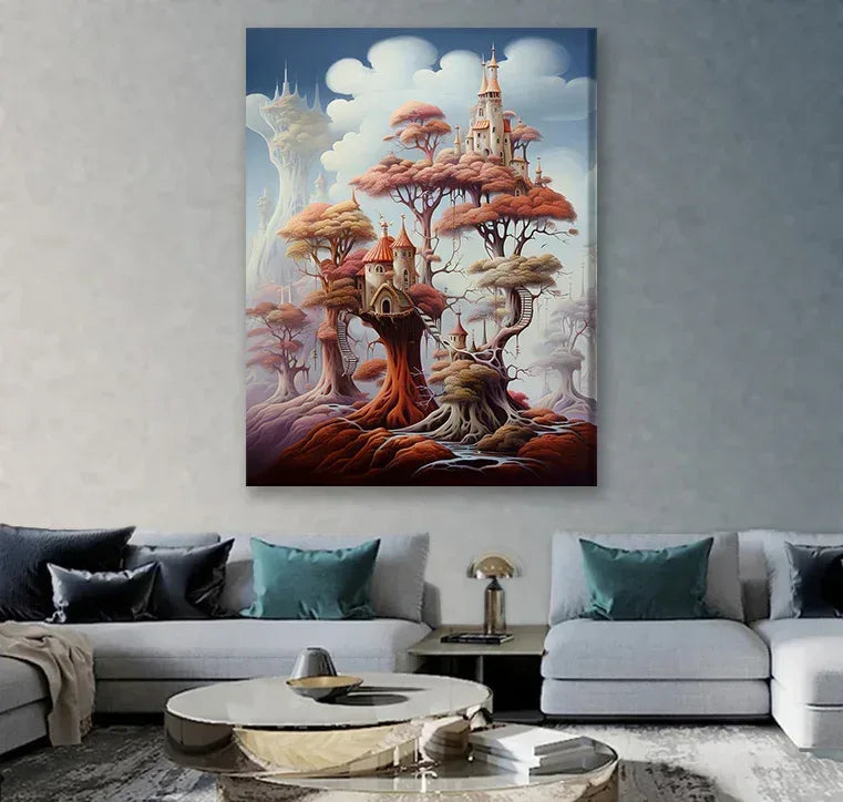 Surreales Wandbild 5 Stil Salvador Dali Kunstdruck auf Leinwand | Wandbild Galerie