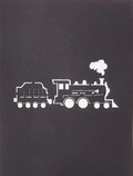 Pop Up Karte "Dampflok" Geburtstagskarte Eisenbahn - Einladung & Gutschein | Wandbild Galerie