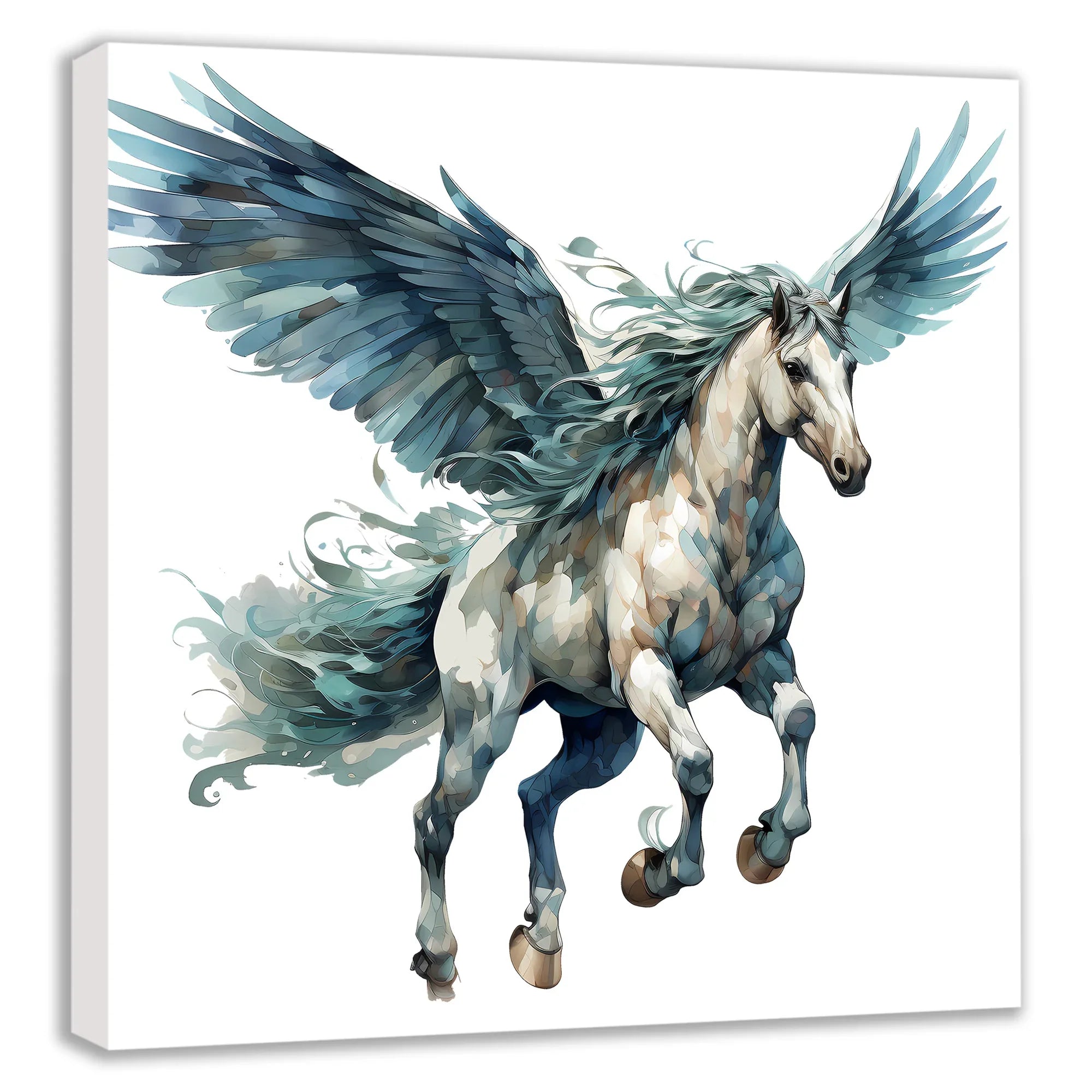 Flying Horses Pegasus 2 Wandbild Kunstdruck auf Leinwand | Wandbild Galerie