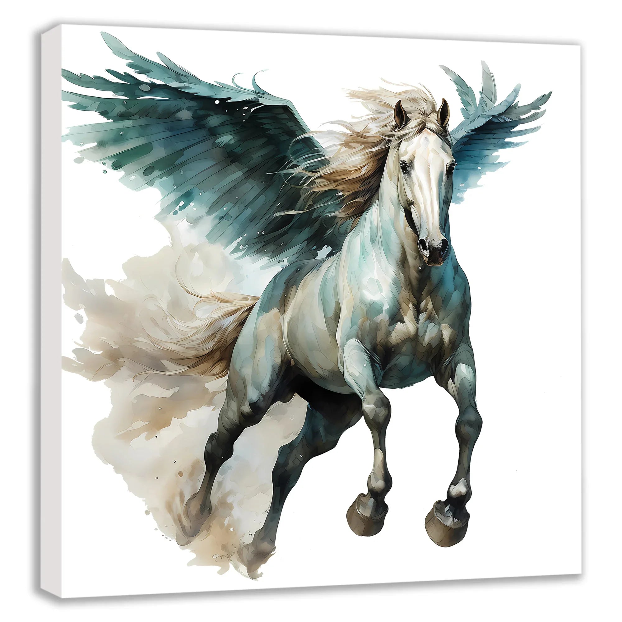Flying Horses Pegasus 3 Wandbild Kunstdruck auf Leinwand | Wandbild Galerie