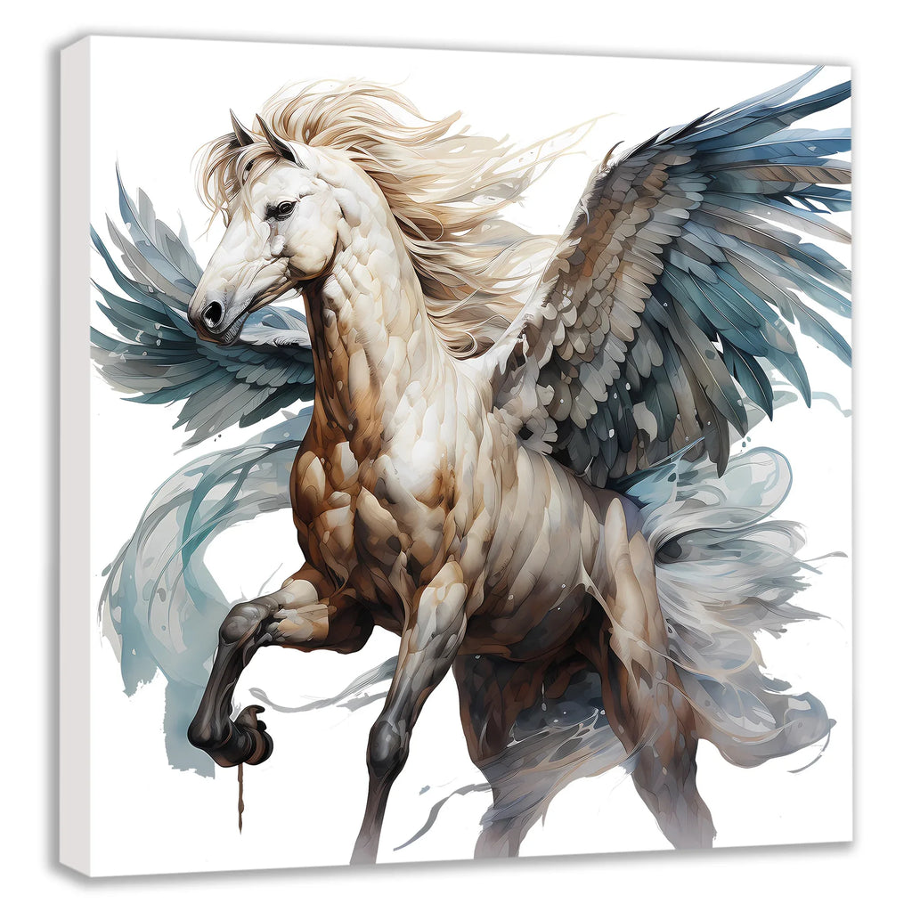 Flying Horses Pegasus 5 Wandbild Kunstdruck auf Leinwand | Wandbild Galerie
