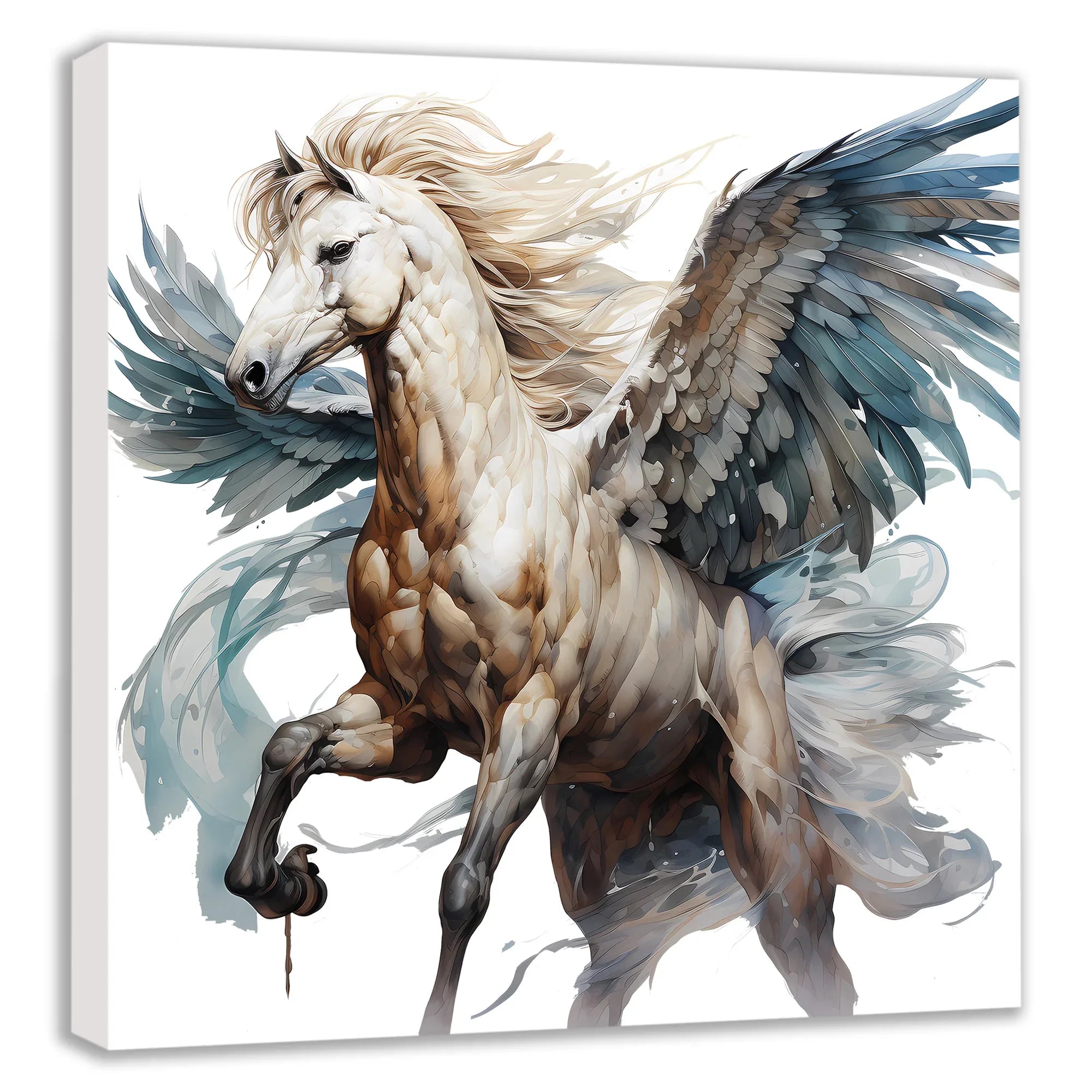 Flying Horses Pegasus 5 Wandbild Kunstdruck auf Leinwand | Wandbild Galerie