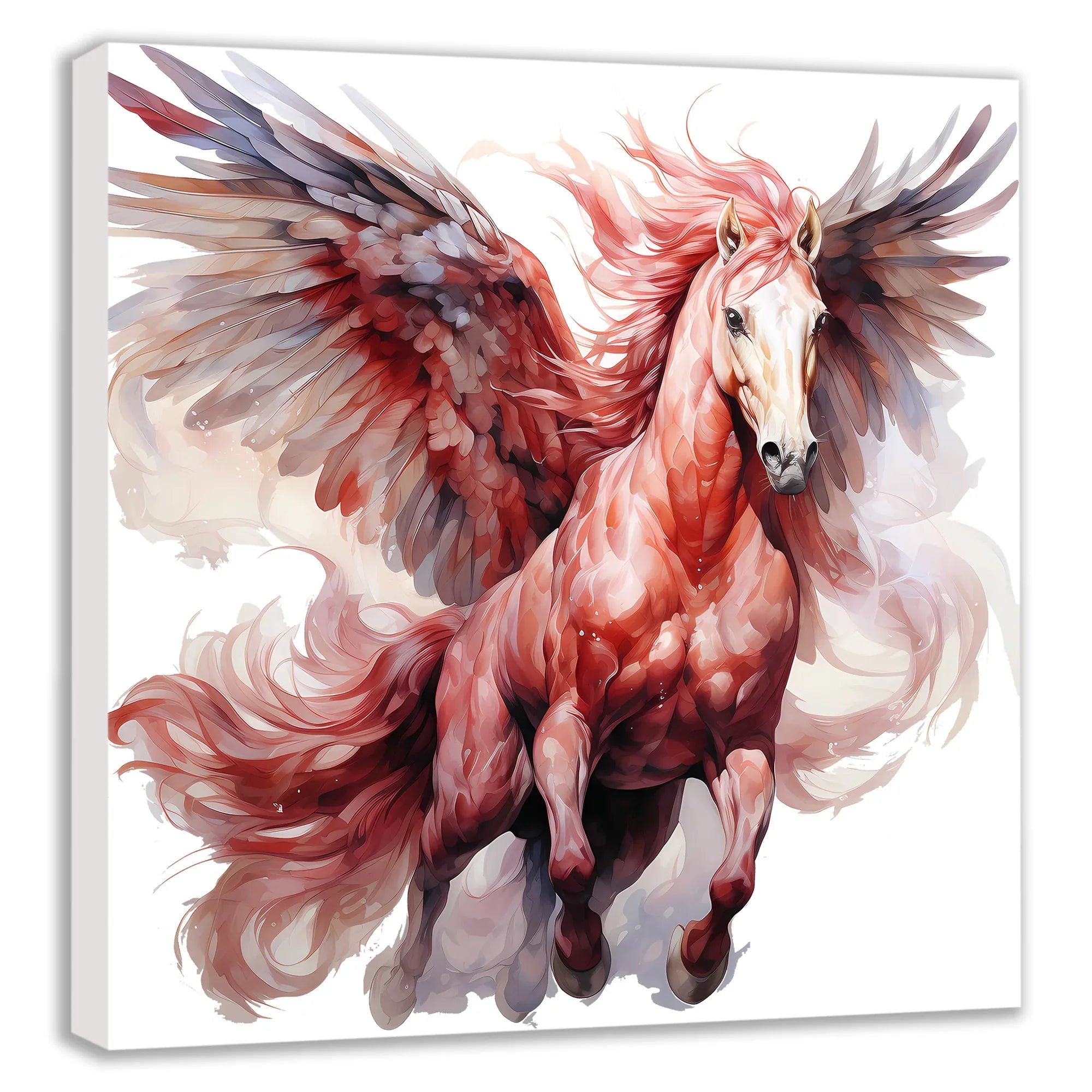 Flying Horses Pegasus 7 Wandbild Kunstdruck auf Leinwand | Wandbild Galerie
