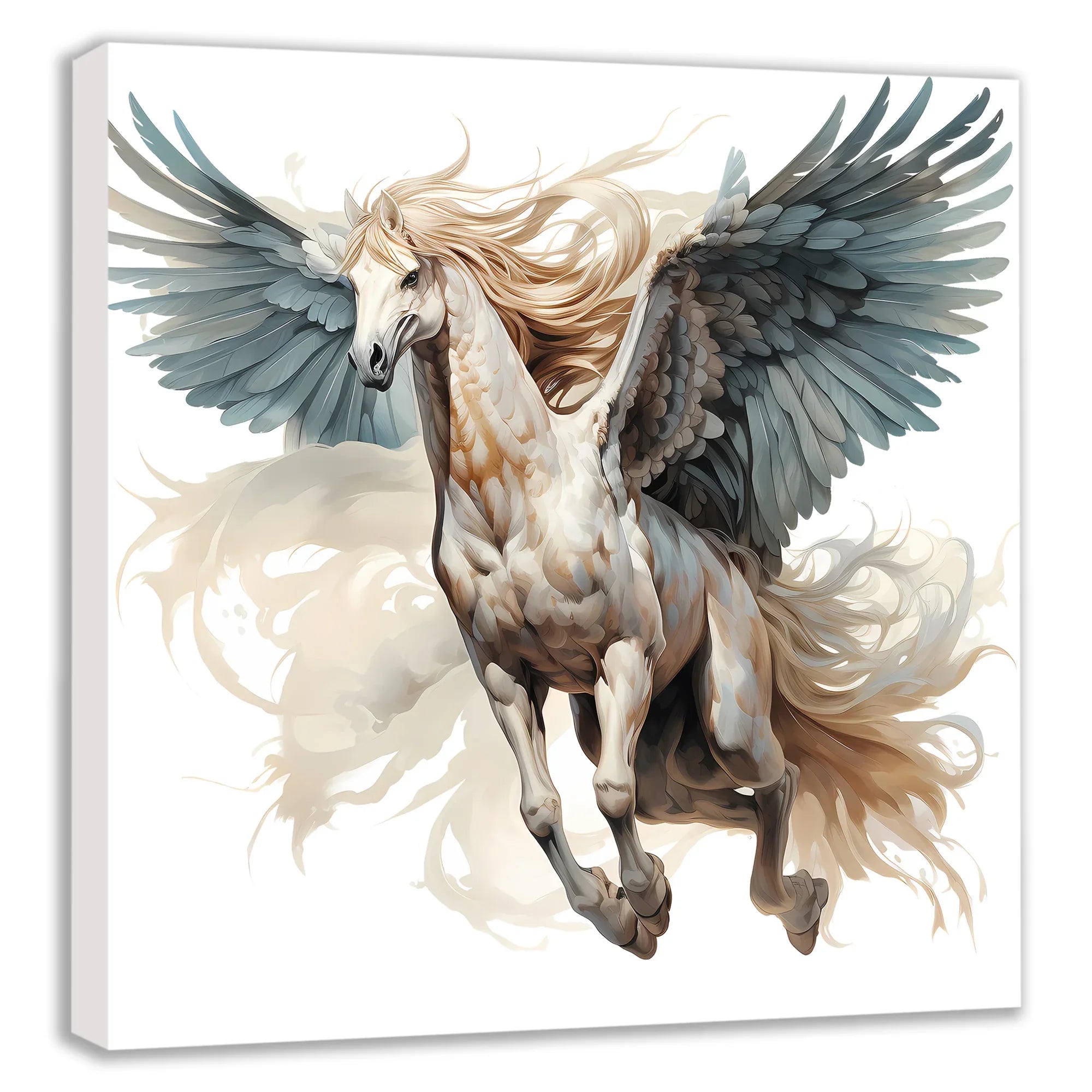 Flying Horses Pegasus 8 Wandbild Kunstdruck auf Leinwand | Wandbild Galerie