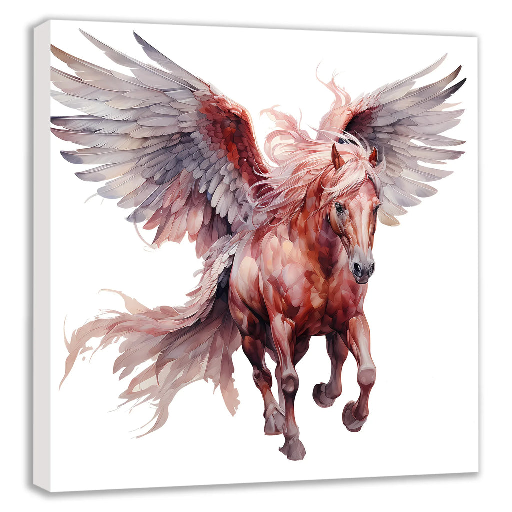Flying Horses Pegasus 10 Wandbild Kunstdruck auf Leinwand | Wandbild Galerie