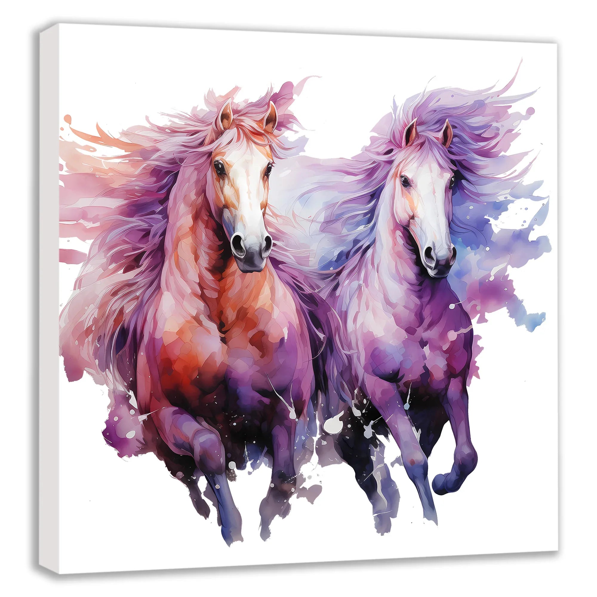 Flying Horses Pegasus 11 Wandbild Kunstdruck auf Leinwand | Wandbild Galerie