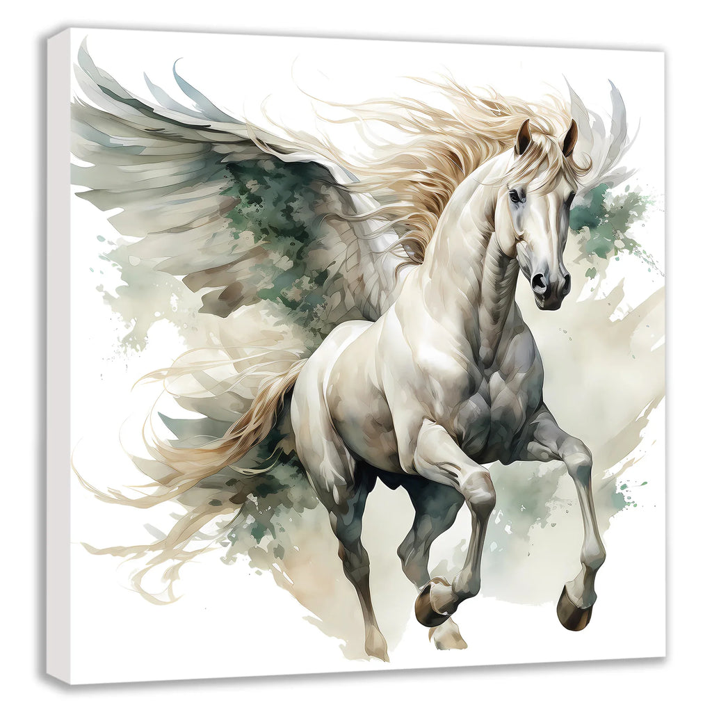 Flying Horses Pegasus 14 Wandbild Kunstdruck auf Leinwand | Wandbild Galerie