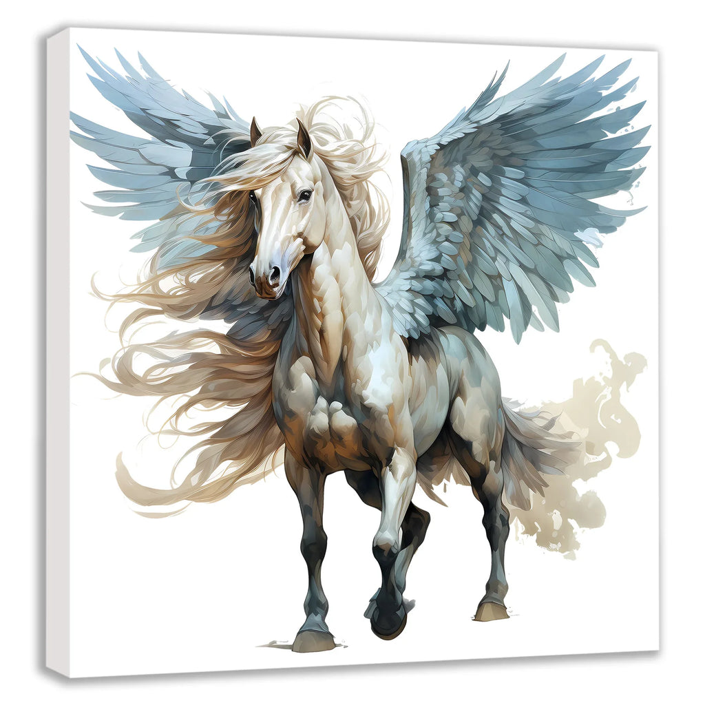 Flying Horses Pegasus 16 Wandbild Kunstdruck auf Leinwand | Wandbild Galerie