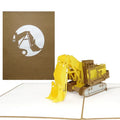 Pop Up Karte "Bagger“ 3D Glückwunschkarte, Geburtstagkarte & Geschenkgutschein | Wandbild Galerie