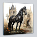 Wandbild Gothic Horse 9 Kunstdruck auf Leinwand | Wandbild Galerie
