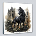 Wandbild Gothic Horse 2 Kunstdruck auf Leinwand | Wandbild Galerie