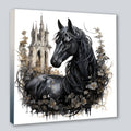 Wandbild Pferd 12 Steampunk Kunstdruck auf Leinwand | Wandbild Galerie