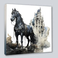 Wandbild Pferd 27 Steampunk Kunstdruck auf Leinwand | Wandbild Galerie