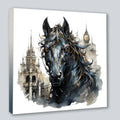 Wandbild Pferd 28 Steampunk Kunstdruck auf Leinwand | Wandbild Galerie
