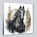 Wandbild Gothic Horse 32 Kunstdruck auf Leinwand | Wandbild Galerie