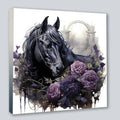 Wandbild Gothic Horse 36 Kunstdruck auf Leinwand | Wandbild Galerie