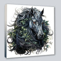 Wandbild Gothic Horse 40 Kunstdruck auf Leinwand | Wandbild Galerie