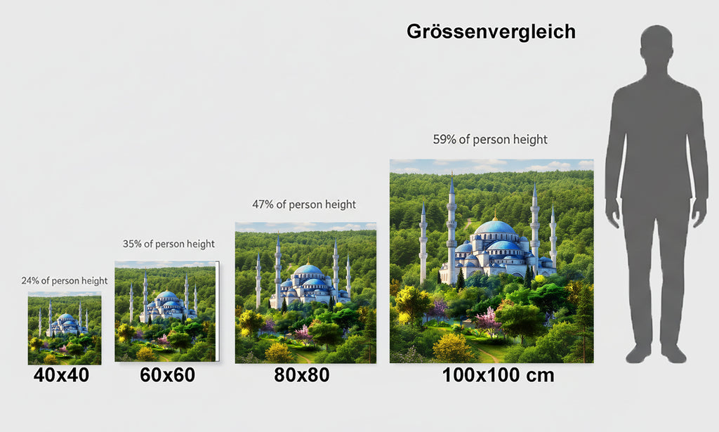 Moschee in der Türkei 8 Wandbild Kunstdruck auf Leinwand