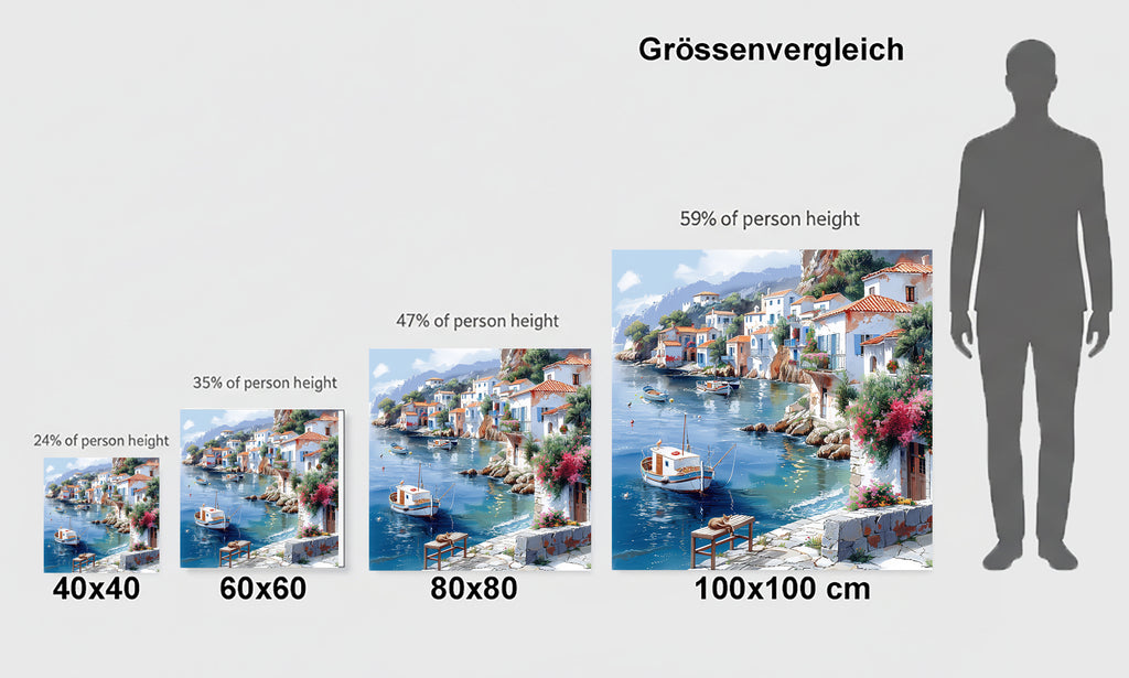 Mediterrane Küste 11  Landschaft Wandbild  Kunstdruck auf Leinwand