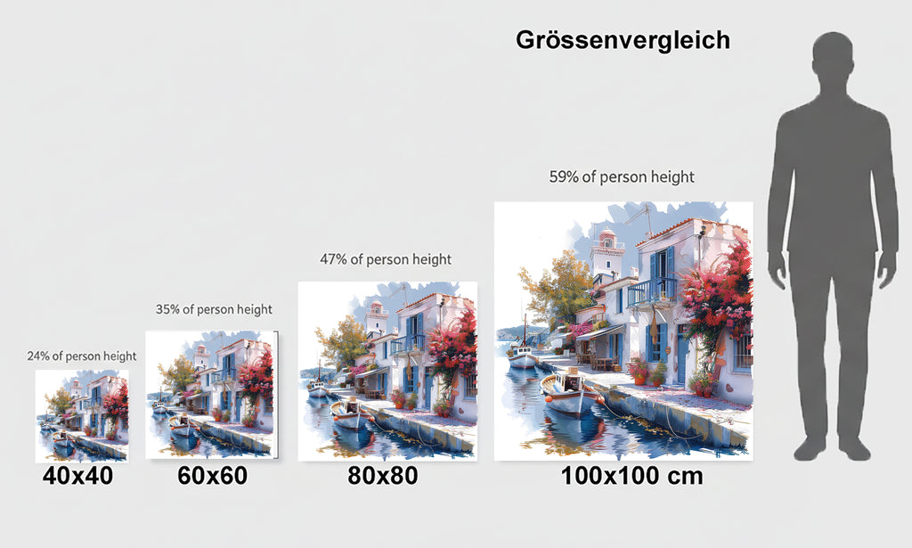 Mediterrane Küste 12 Landschaft Wandbild  Kunstdruck auf Leinwand
