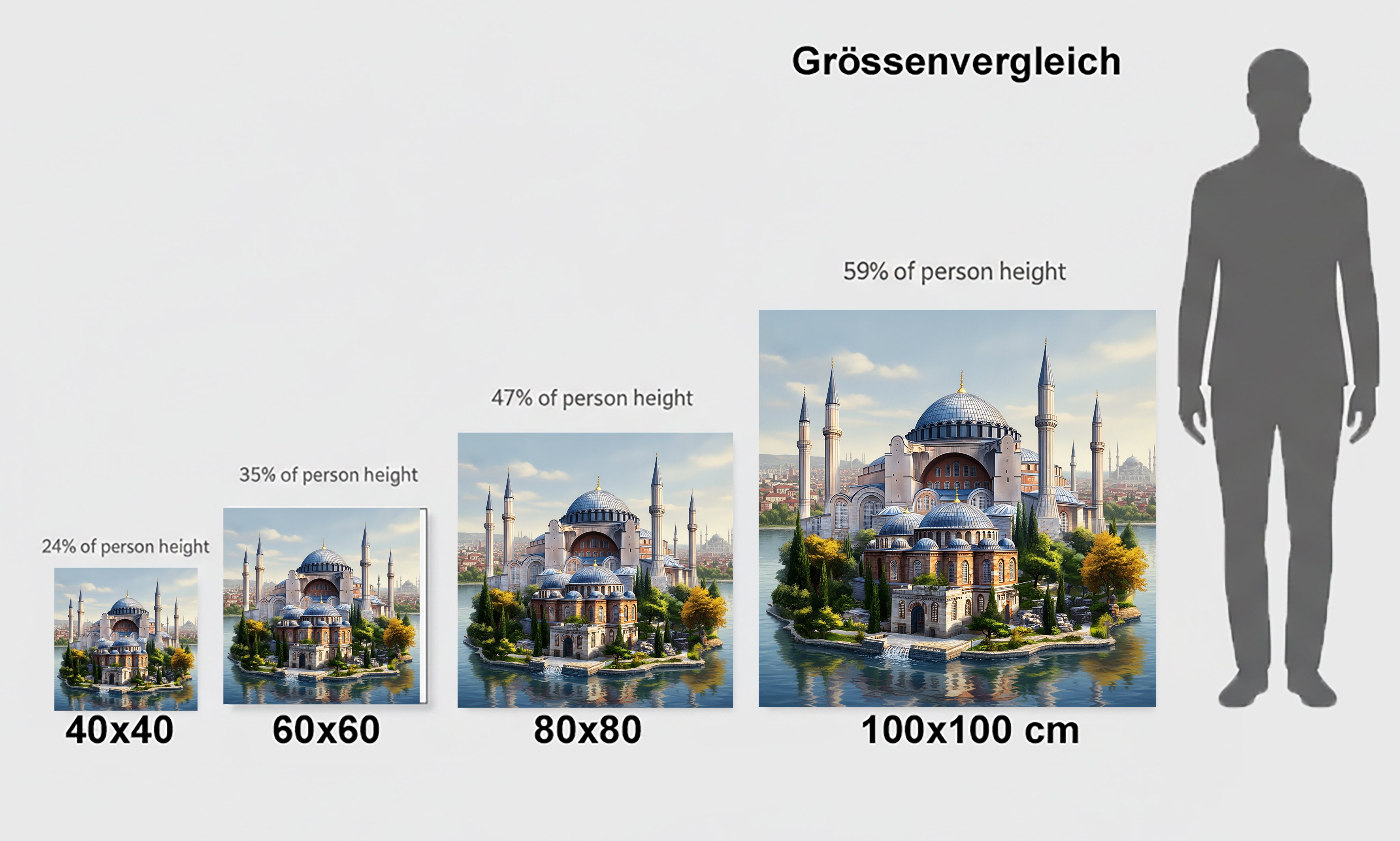 Moschee in der Türkei 6 Wandbild Kunstdruck auf Leinwand
