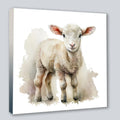 Wandbild Lämmchen 8 Kunstdruck auf Leinwand direkt zum Aufhängen | Wandbild Galerie