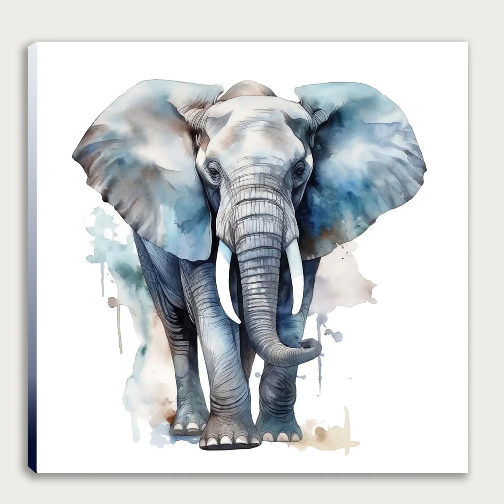 Elefant 2 Wandbild Kunstdruck auf Leinwand | Wandbild Galerie