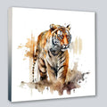 Wandbild Tiger 6 Kunstdruck auf Leinwand direkt zum Aufhängen | Wandbild Galerie