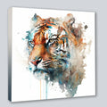 Wandbild Tiger 3 Kunstdruck auf Leinwand direkt zum Aufhängen | Wandbild Galerie