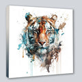 Wandbild Tiger 2 Kunstdruck auf Leinwand direkt zum Aufhängen | Wandbild Galerie