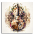 Wandbild Violine 6 Kunstdruck auf Leinwand direkt zum Aufhängen | Wandbild Galerie