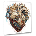 Wandbild Herz 2 Steampunk Kunstdruck auf Leinwand direkt zum Aufhängen | Wandbild Galerie