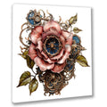Wandbild Rosen 6 Steampunk Kunstdruck auf Leinwand direkt zum Aufhängen | Wandbild Galerie