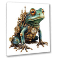 Wandbild Steampunk Frosch 4 Kunstdruck auf Leinwand direkt zum Aufhängen | Wandbild Galerie