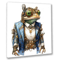 Wandbild Steampunk Frosch 3 Kunstdruck auf Leinwand direkt zum Aufhängen | Wandbild Galerie