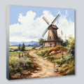 Wandbild Windmühle 5 Kunstdruck auf Leinwand direkt zum Aufhängen | Wandbild Galerie