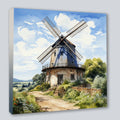 Wandbild Windmühle 4 Kunstdruck auf Leinwand direkt zum Aufhängen | Wandbild Galerie