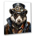 Wandbild Dachs Steampunk 1 Kunstdruck auf Leinwand direkt zum Aufhängen) | Wandbild Galerie
