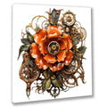 Wandbild Rosen 3 Steampunk Kunstdruck auf Leinwand direkt zum Aufhängen | Wandbild Galerie